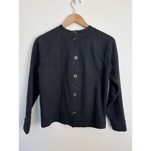 Madewell Gray Button-Back Cardigan Sweater Long Sleeve Gray Size Small Classic